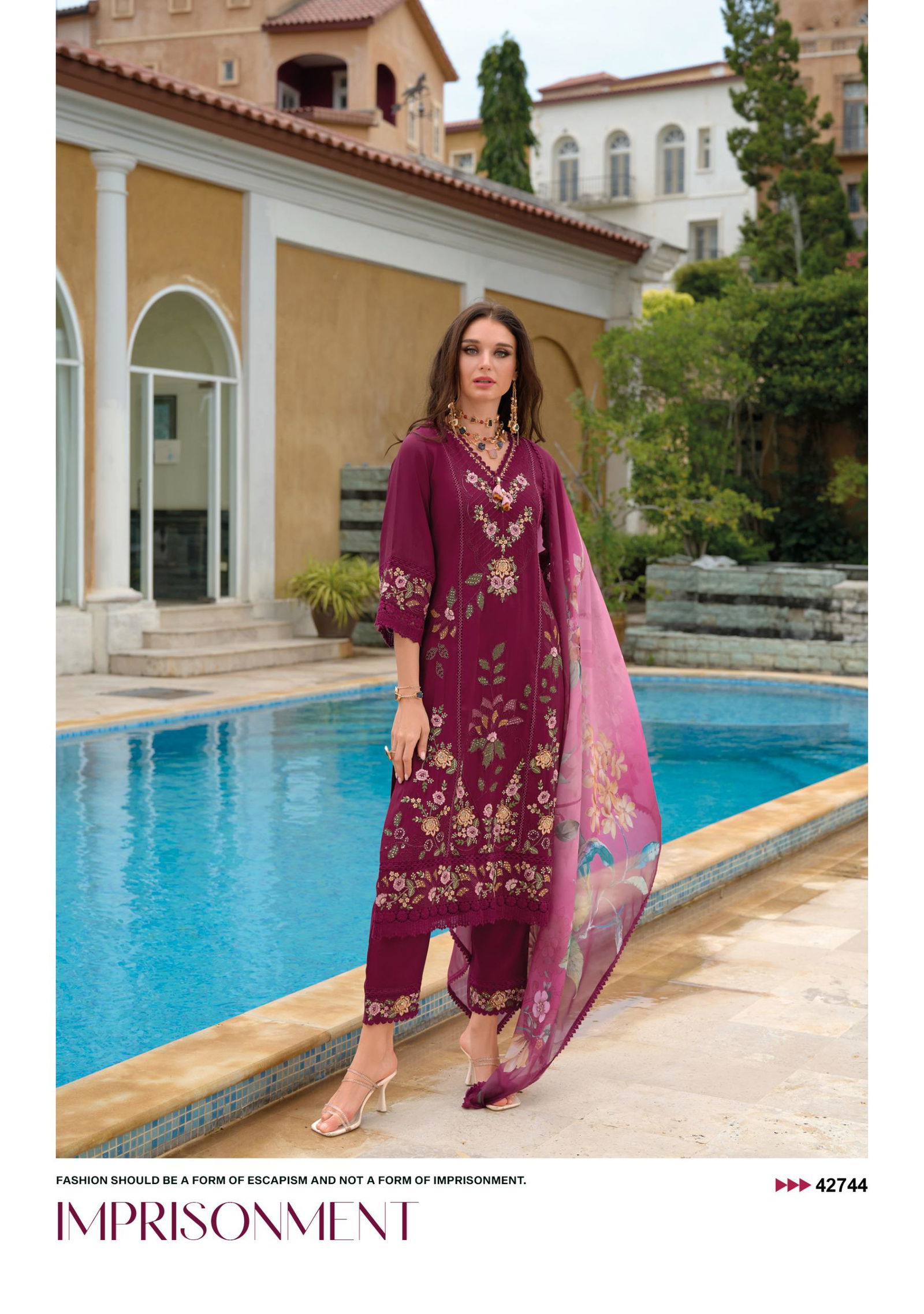 Sifaara Vol 2 By Kailee Viscose Muslin Pakistani Readymade Suits Wholesale Online